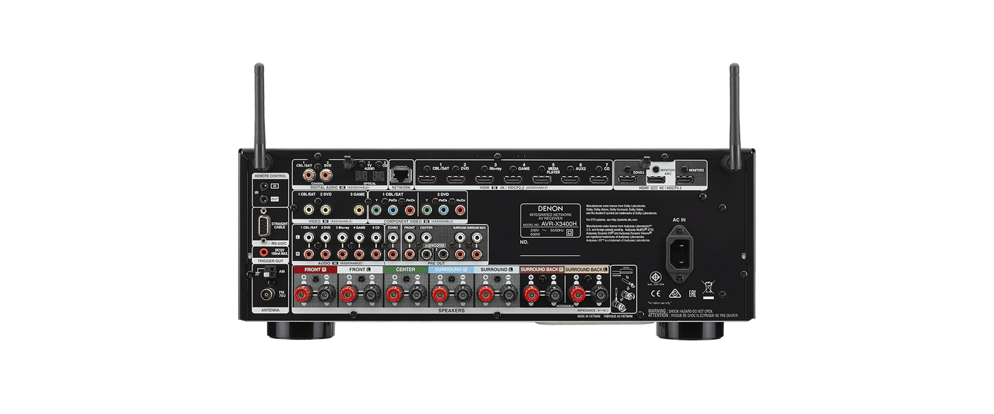 AVR-X3400H Denon Amplificador AV - Audio y Video - klibtech