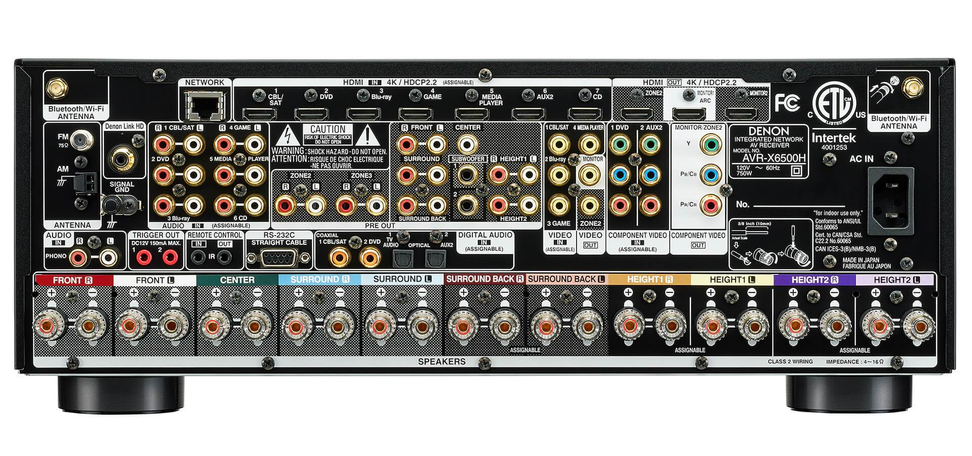 AVR-X6500H Denon Amplificador AV - Audio y Video - klibtech