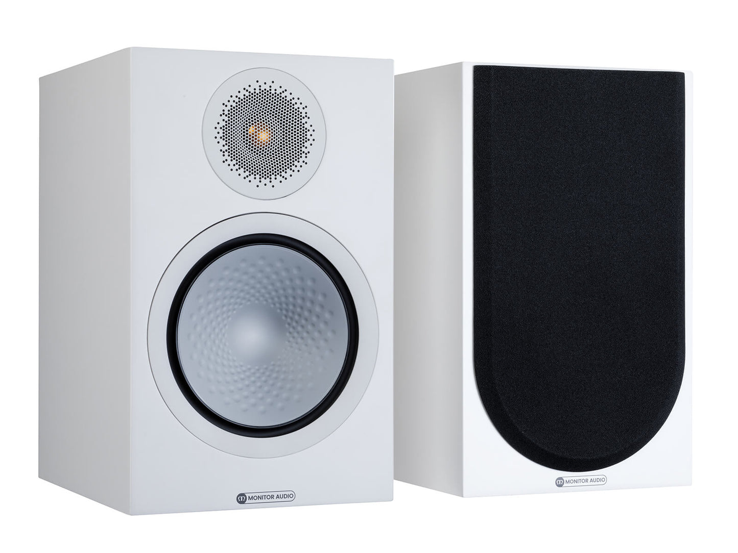 Silver 100 7G Hi-Fi Bookshelf Speaker Monitor Audio - Pair