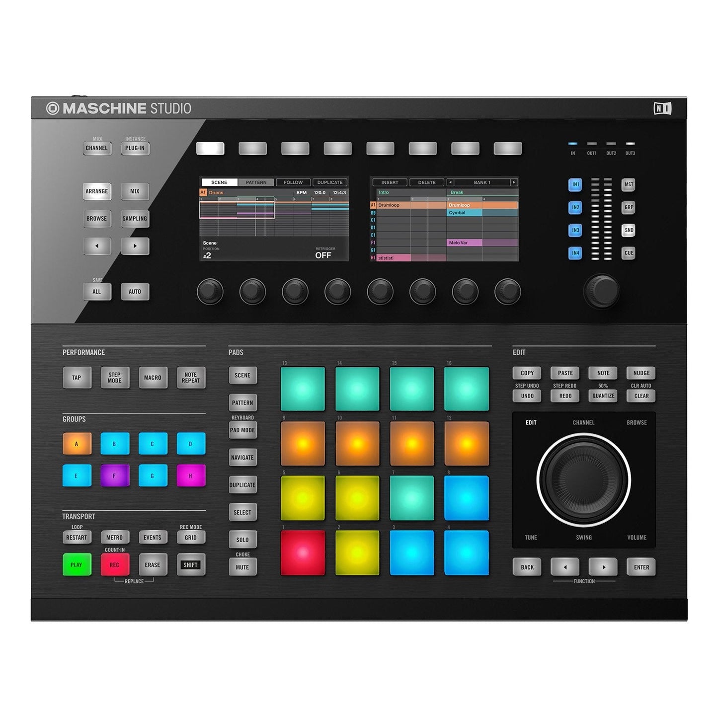 Maschine Studio Black Native Instrument Controlador de Audio - klibtech