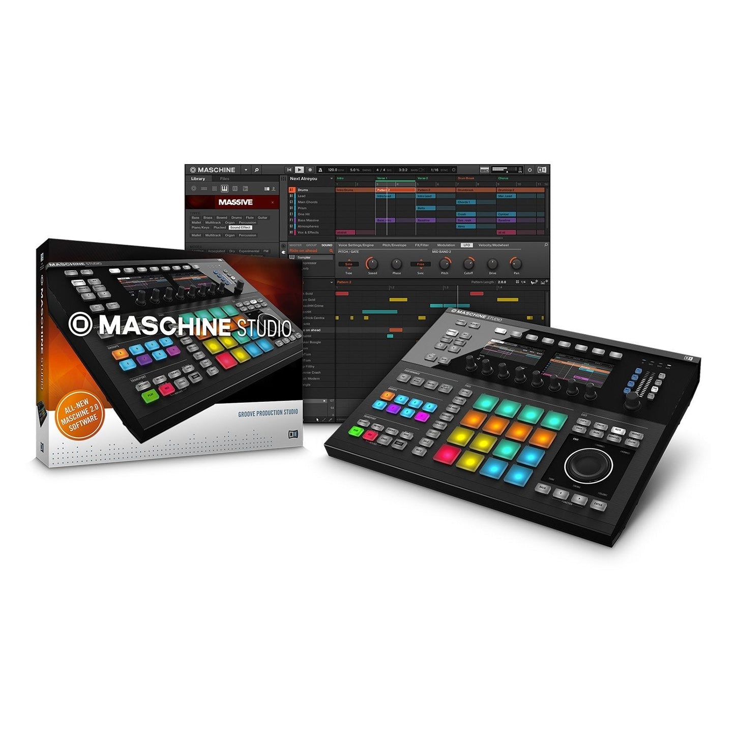 Maschine Studio Black Native Instrument Controlador de Audio - klibtech