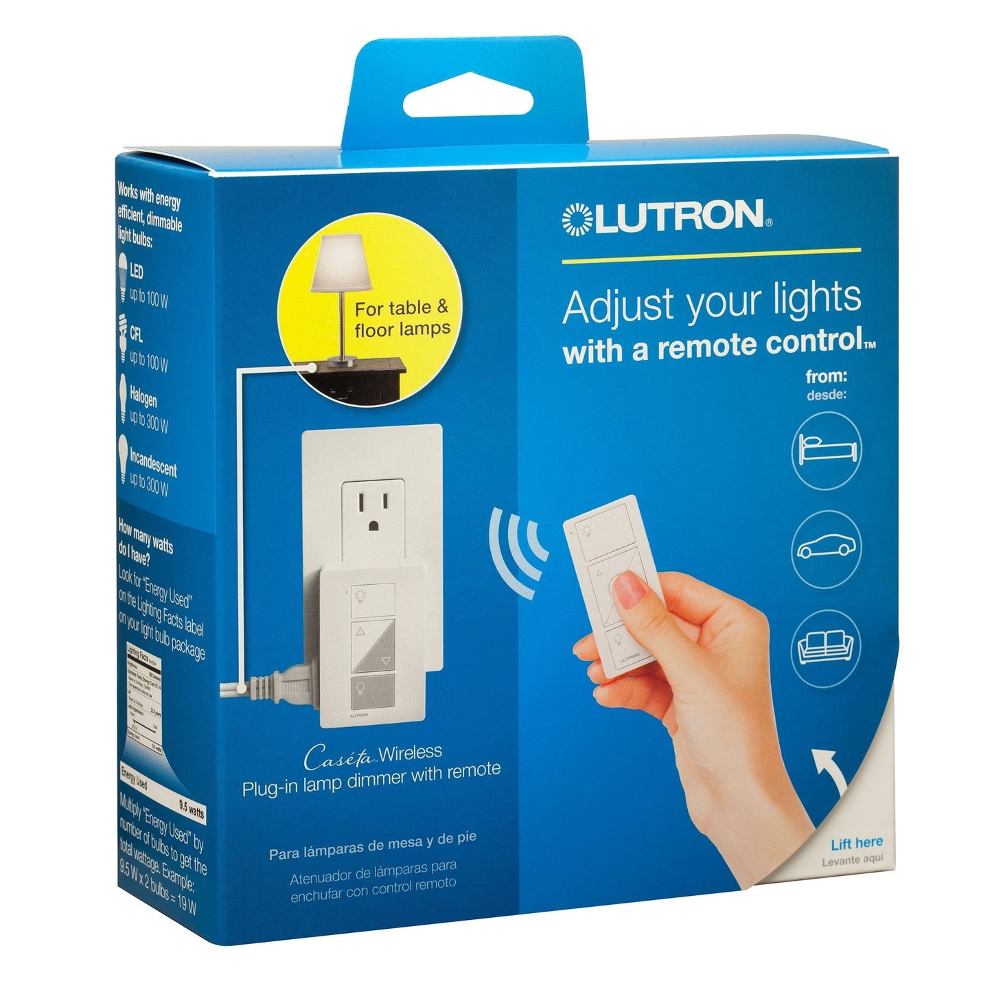 P-PKG1P-WH Kit Caseta para Lampara + Pico - Lutron - klibtech