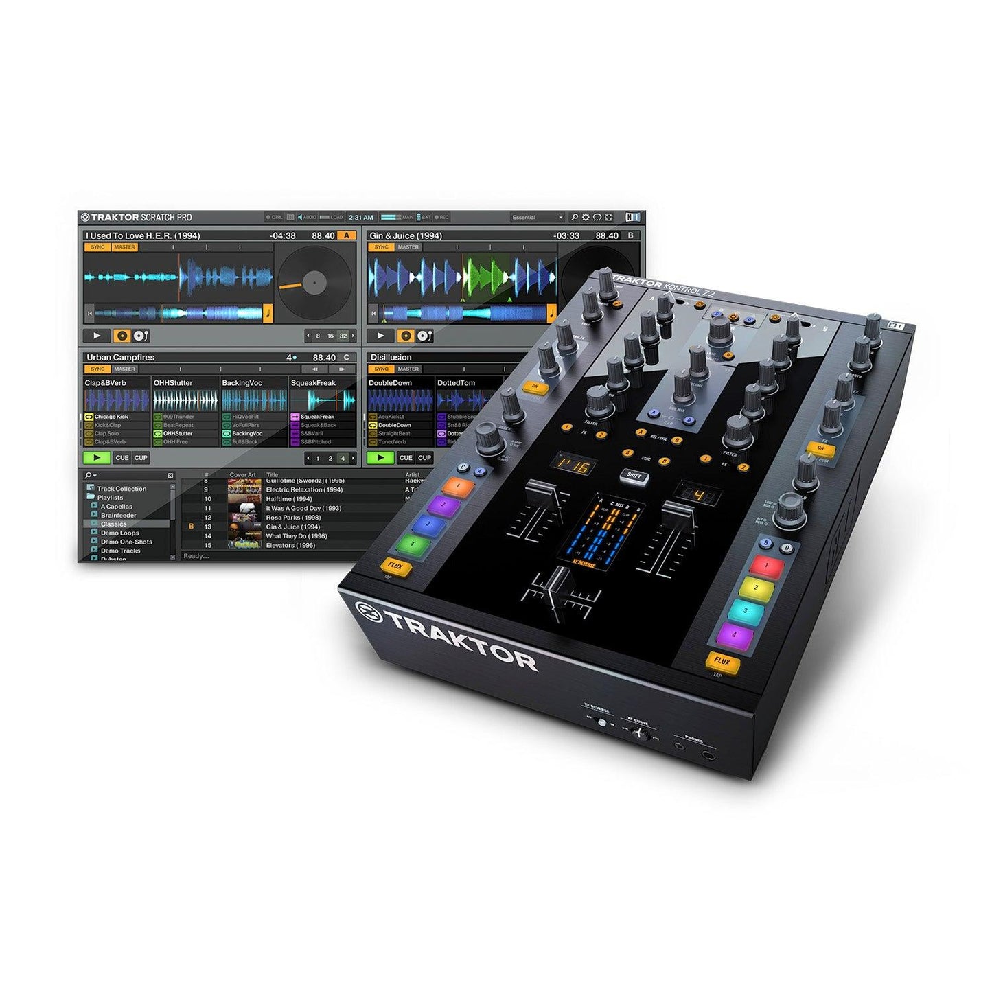 Traktor Kontrol Z2 Native Instruments Mezclador de Audio - klibtech