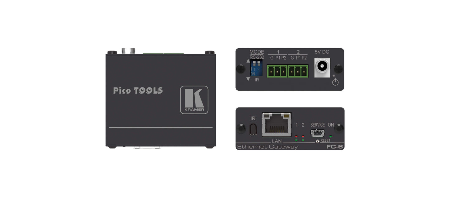 FC-6 2-Port Multi-IO Serial/IR Control Gateway