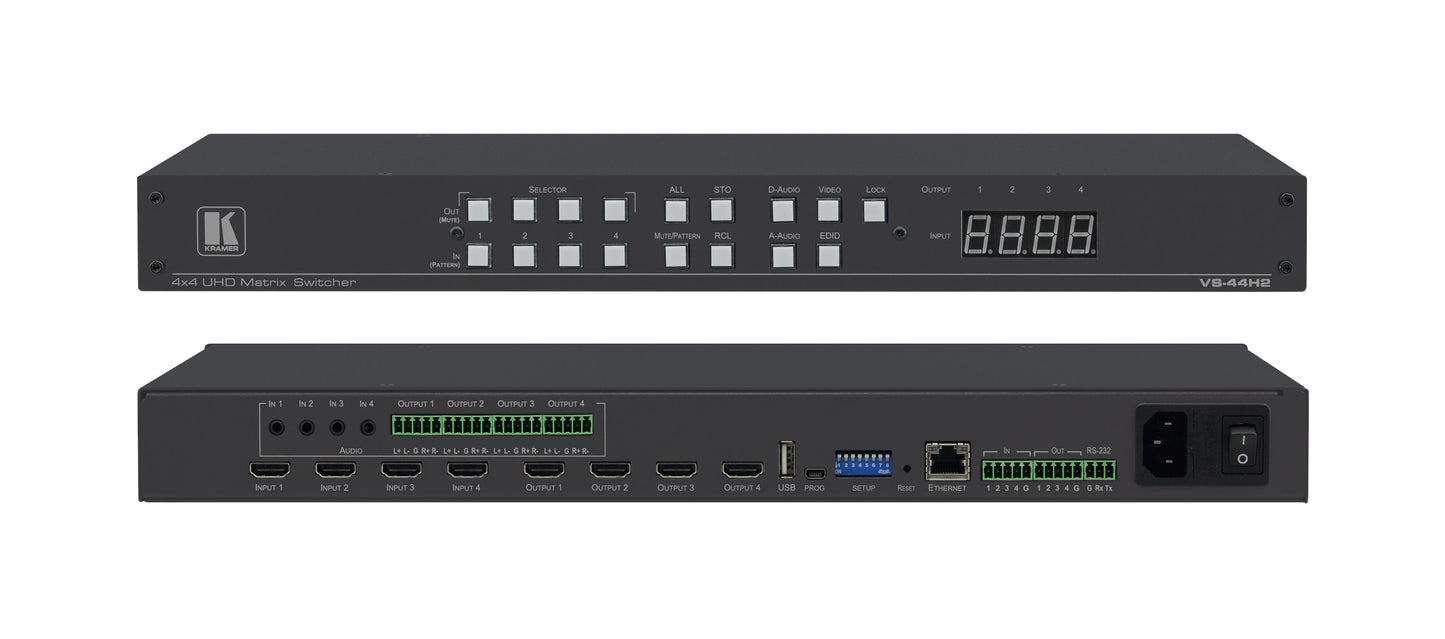 VS-44H2 4x4 4K HDMI2.0 Matrix Switch