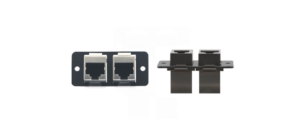 W4545 Inserto de placa de pared - Doble RJ-45