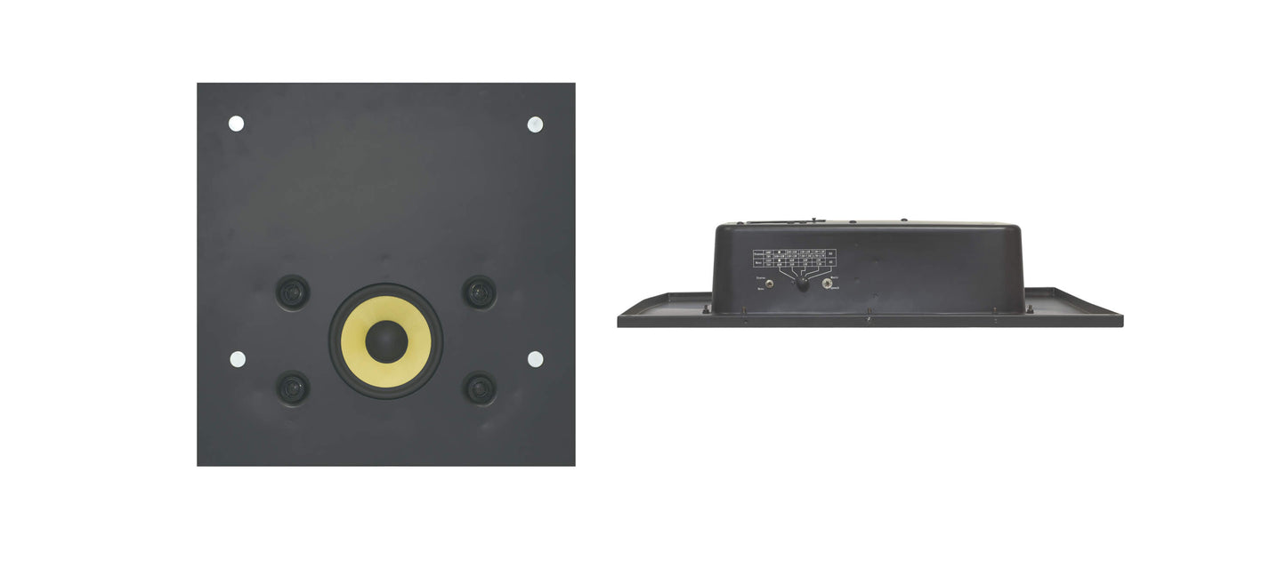 YARDEN-8T Woofer de 8" Tweeters pivotantes de 4 x 1" Altavoz de techo ESD™ - Altavoz de 180 grados. Pasivo.