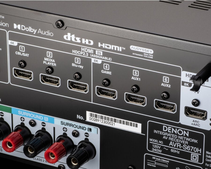 AVR-S640H Denon AV Amplifier - Audio and Video