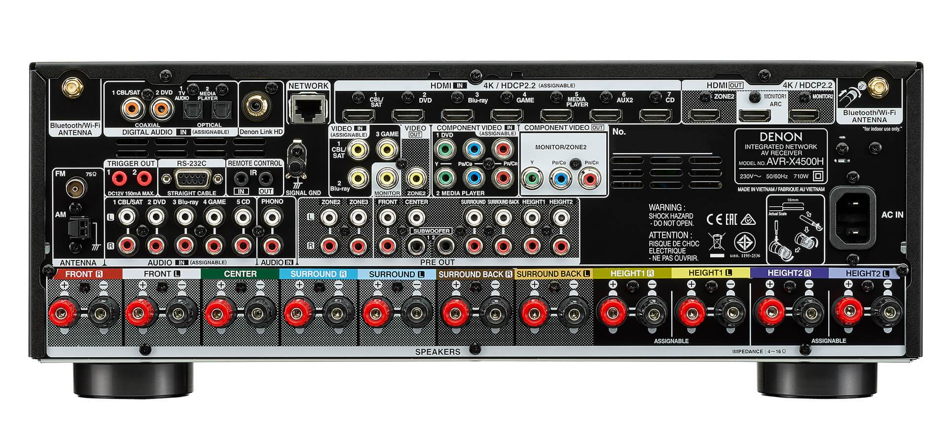 AVR-X4500H Denon Amplificador AV - Audio y Video - klibtech