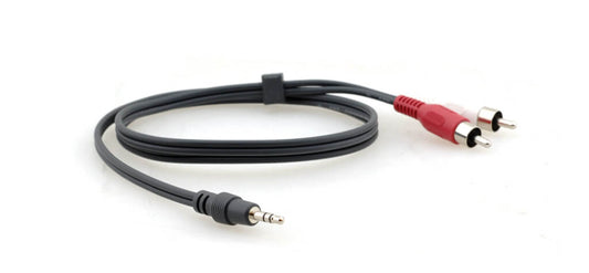 C-A35M/2RAM-10 3.5mm to Two RCA Stereo Audio Cable (Male - Male) (10')