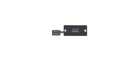 WU3-AA Inserto de placa de pared - Inserto de placa de pared USB 3.0 (A/A)